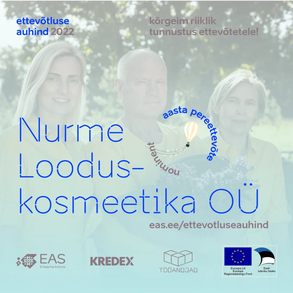 Nurme var en av de nominerade till ”Entrepreneurship Awards” 2022